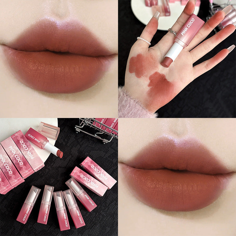 Mist Soft Yarn Spring Cherry Matte Finish Lipsticks