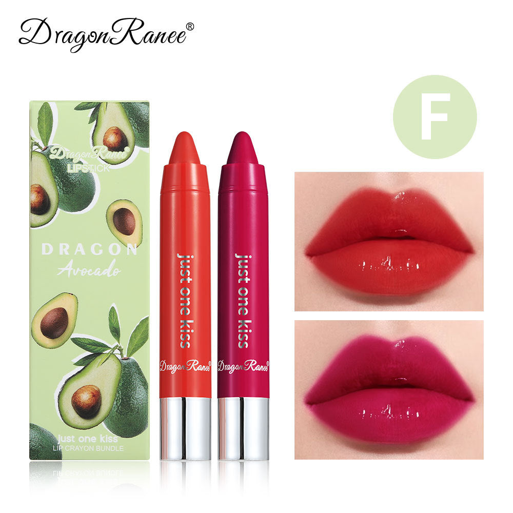 Crayon Pen Combination Liner Solid Fruit Gloss 2 Lipsticks