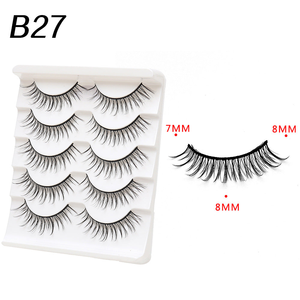 Devil Eyelashes Natural Curling Hard Stem False Lashes