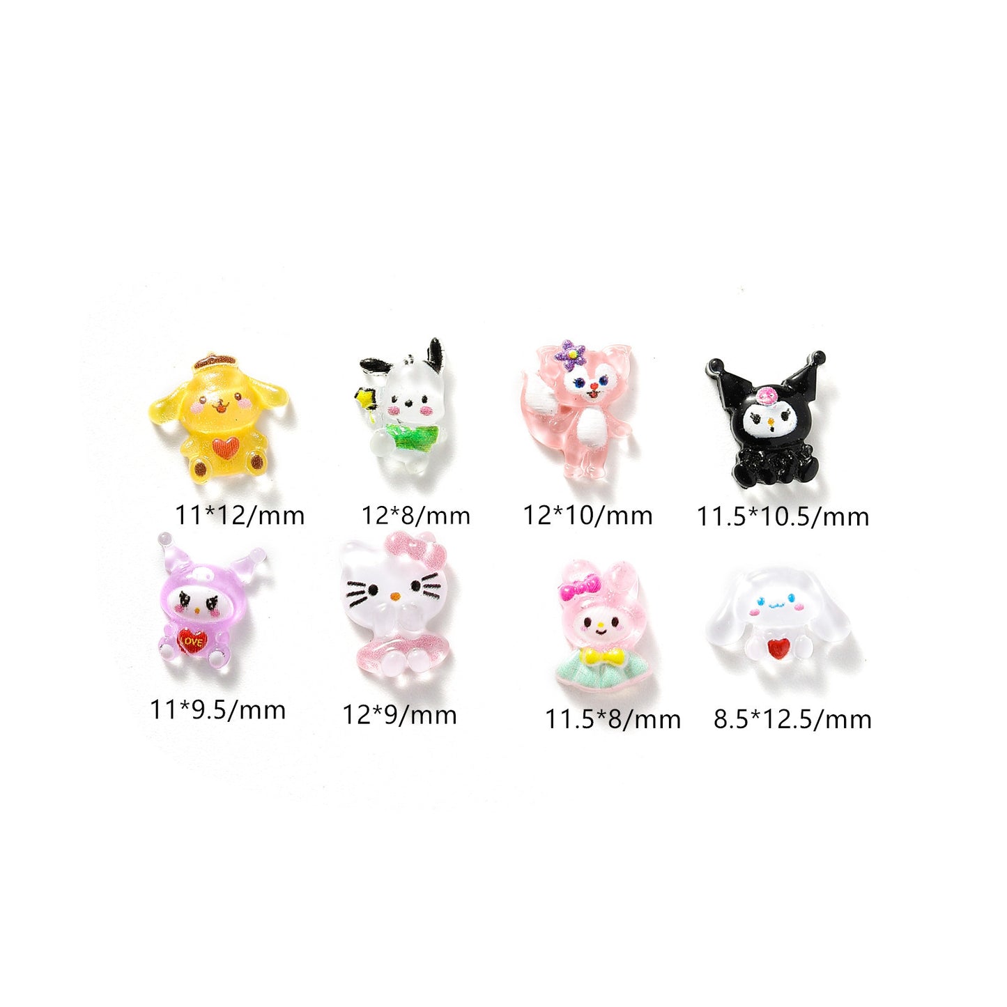 Cartoon Ornament Cute Cat Clow Melody Nail Care Nail Art