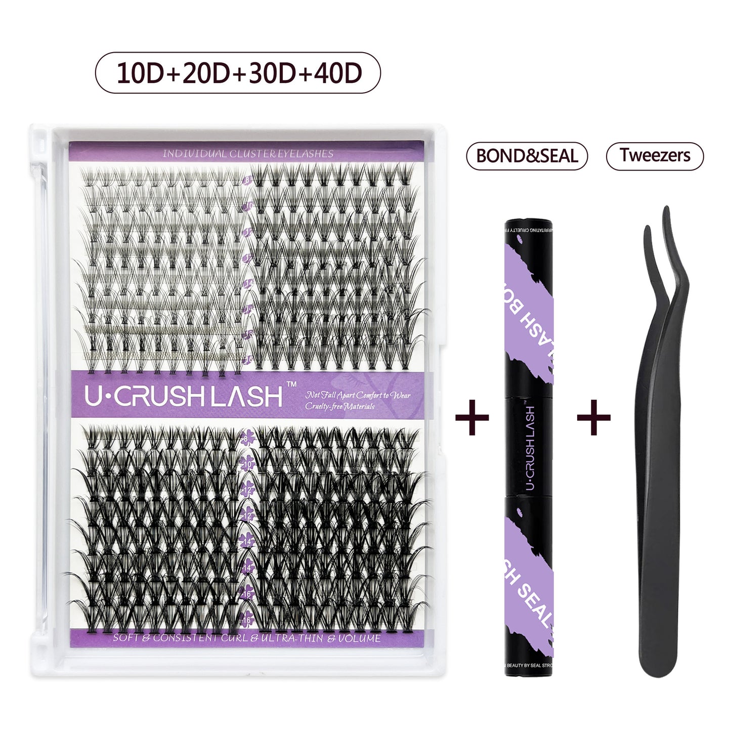 Eyelashes Row Curved Grafting Assortment Pack False Lashes