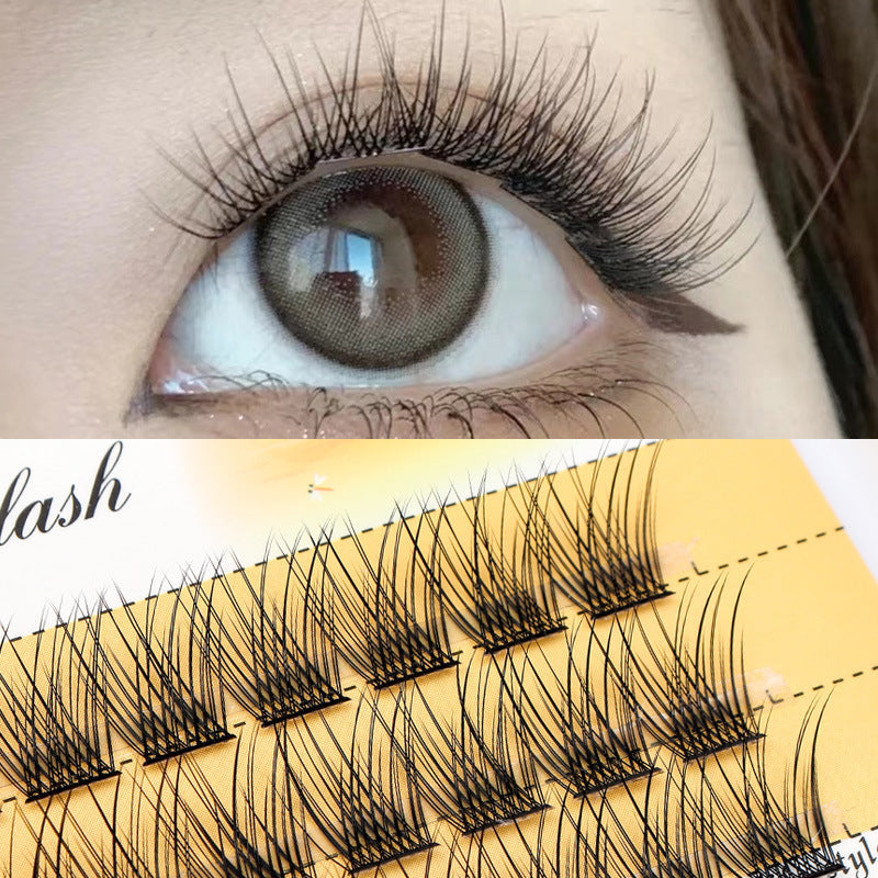 Mermaid Tail Natural Simulation Single Cluster Guppy False Lashes