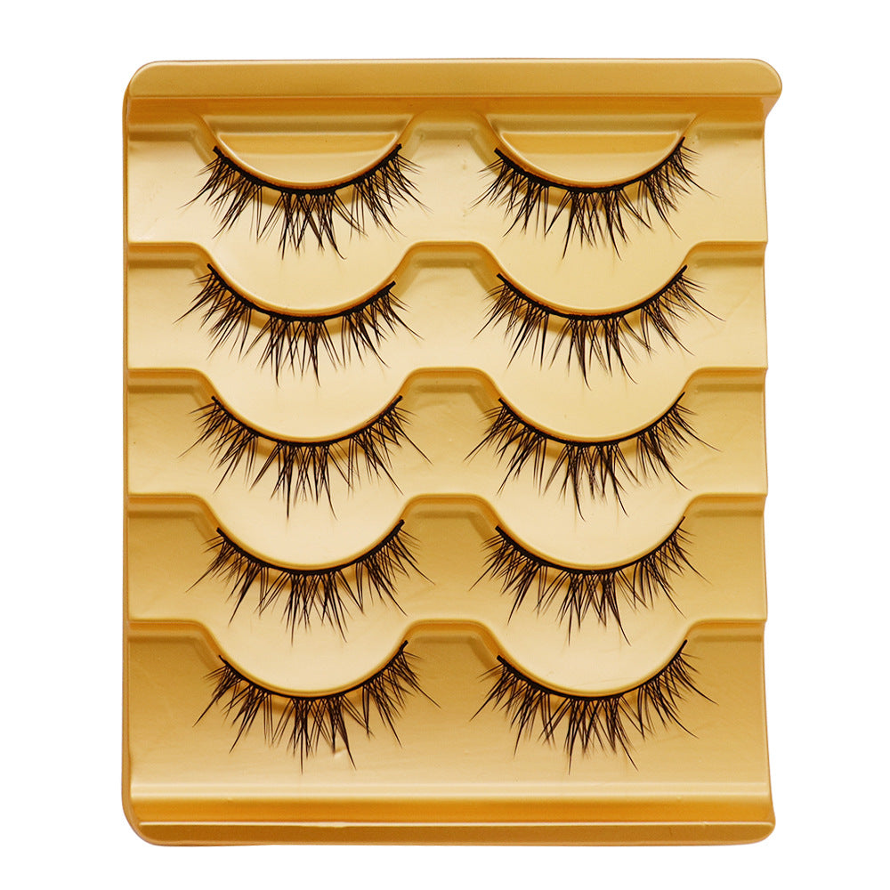 Eyelashes Three-branch Color Tail Lengthened Oblique False Lashes