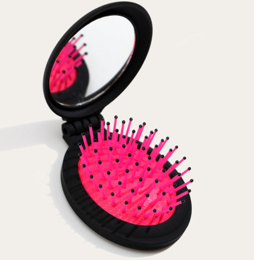 Massage Medicine Black One-piece Frosted Air Hair Brushes & Combs