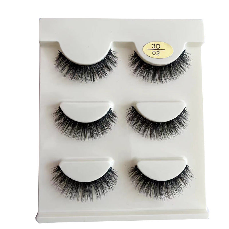 Eyelashes Thick Exaggerated Three-dimensional Soft Pairs Cross Natural False Lashes