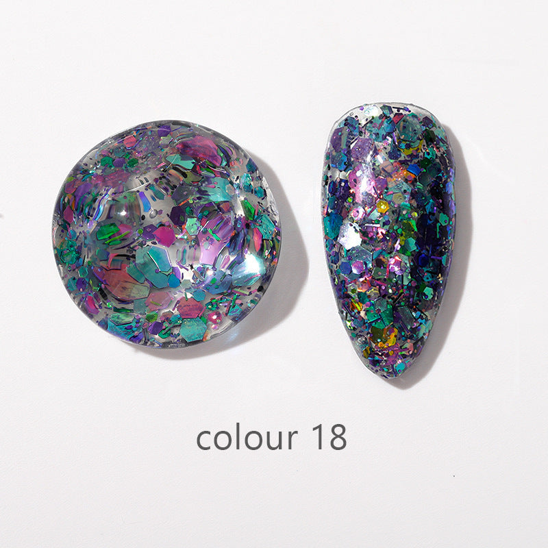 Beauty Gel Mini Color Large Sequins Nail Polish