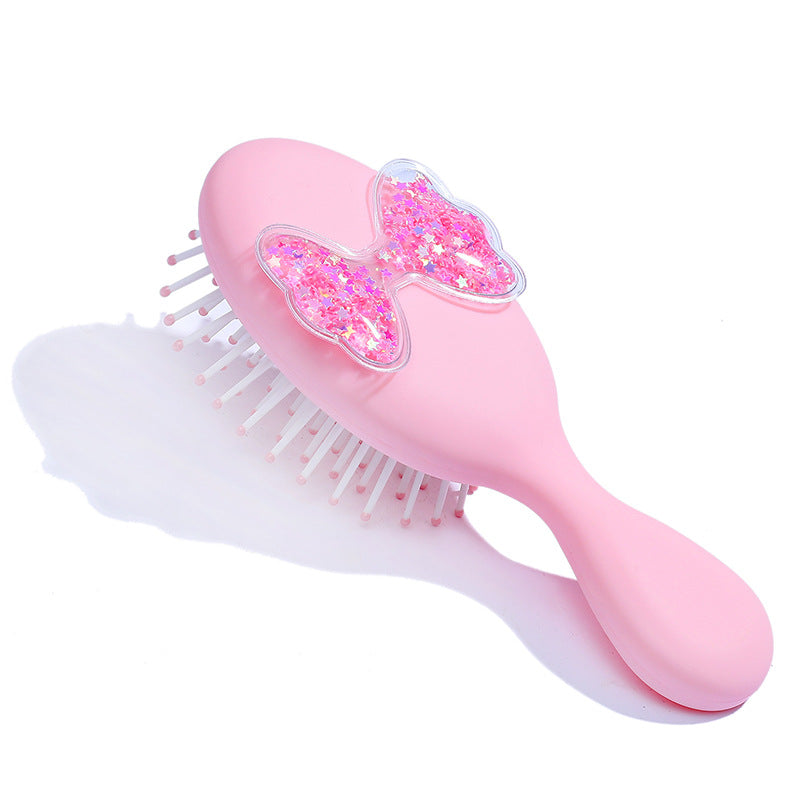 Special Portable Small Green Cartoon Cute Hair Brushes & Combs