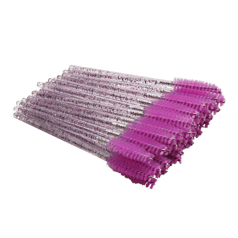 Wholesale Crystal Spiral Mascara Brush Extremely Fine Eyelash Wedding Makeup Brushes Accessories