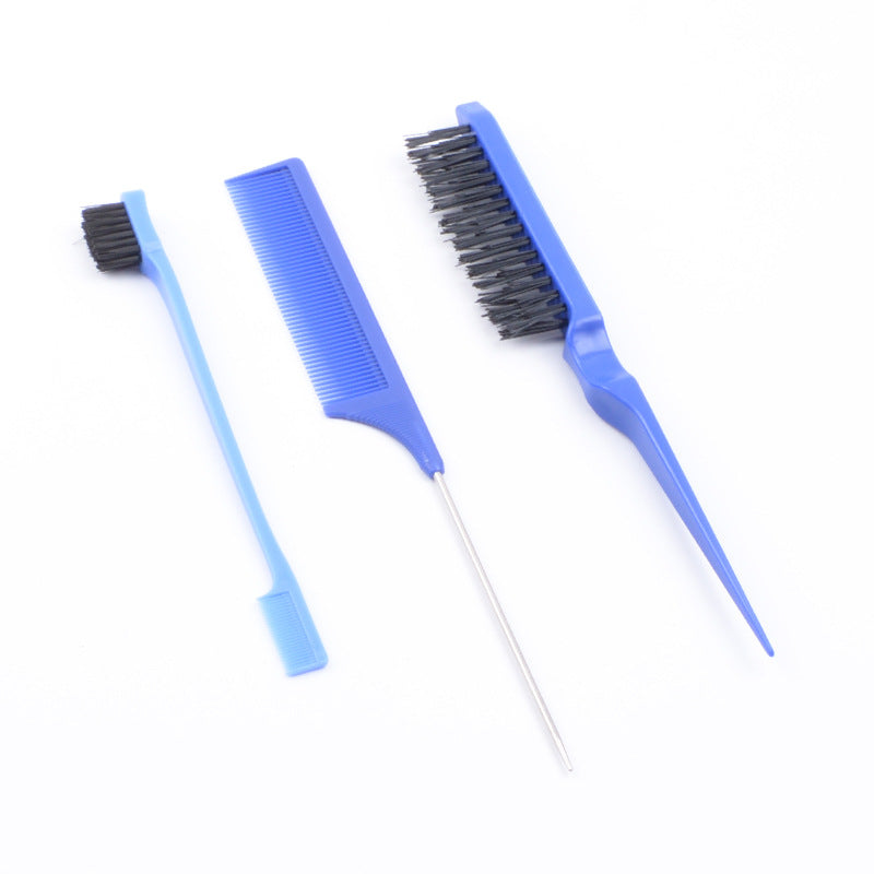 Hairdressing Tail Double Three Rows Fluff Style Brush Toothbrush Hair Brushes & Combs