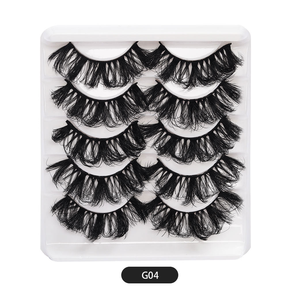 Eyelashes Thick Cross Imitated Mink Pairs False Lashes