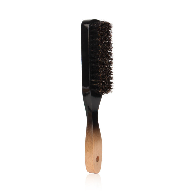 Men's Wooden Handle Shaving Brush Oil Head Pig Bristle Haircut Hair Brushes & Combs