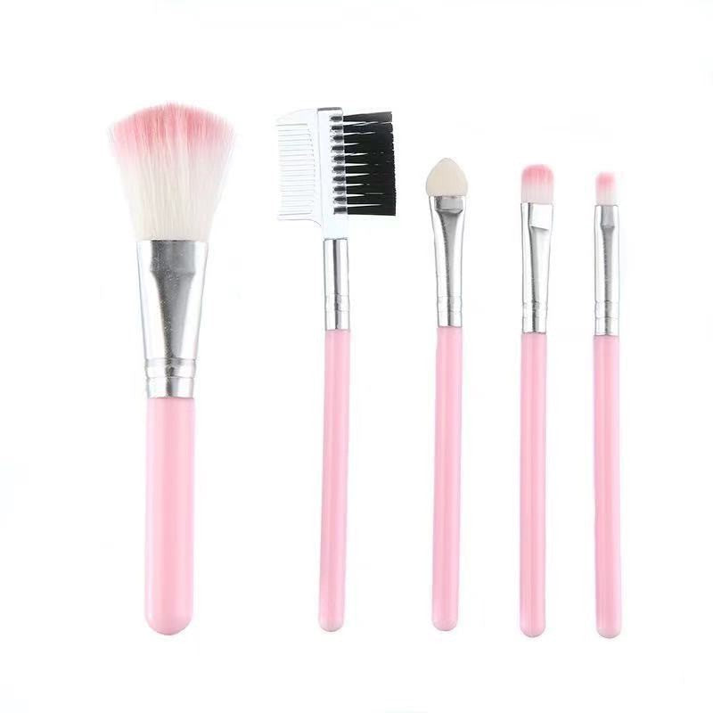 Five Pcs Brush Suit Blush Shadow Soft Portable Makeup Brushes Accessories