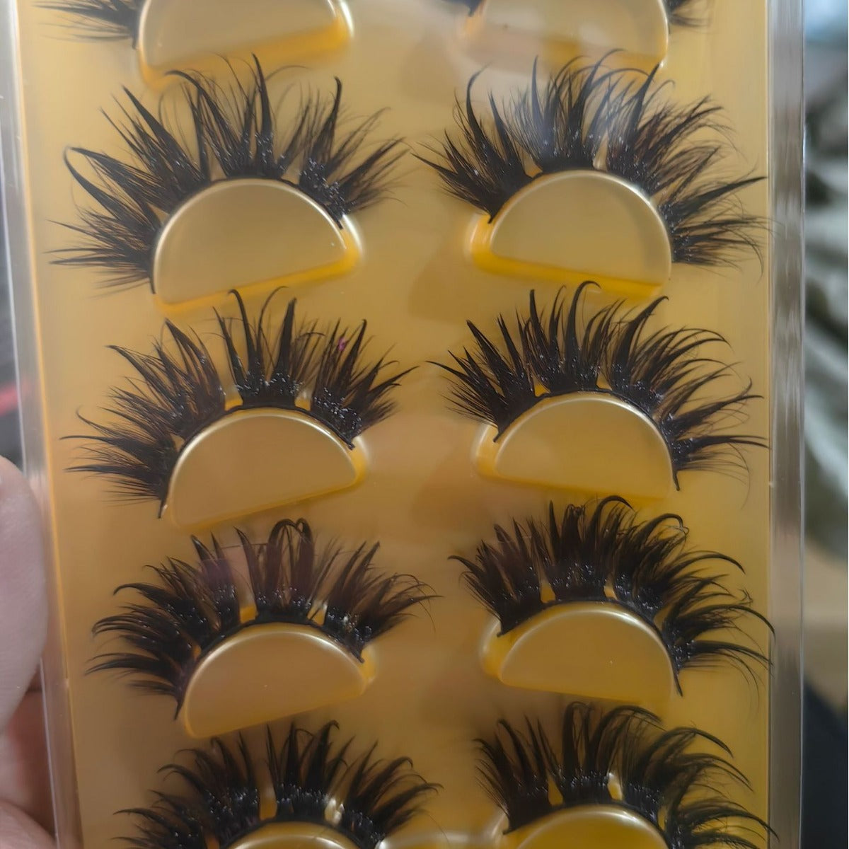 Attractive Wet Eyelashes Mink Style Thick False Lashes