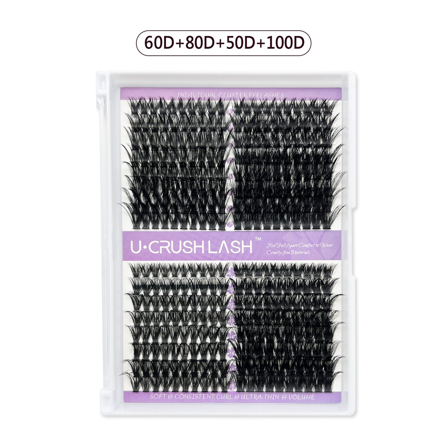 Eyelashes Row Curved Grafting Assortment Pack False Lashes