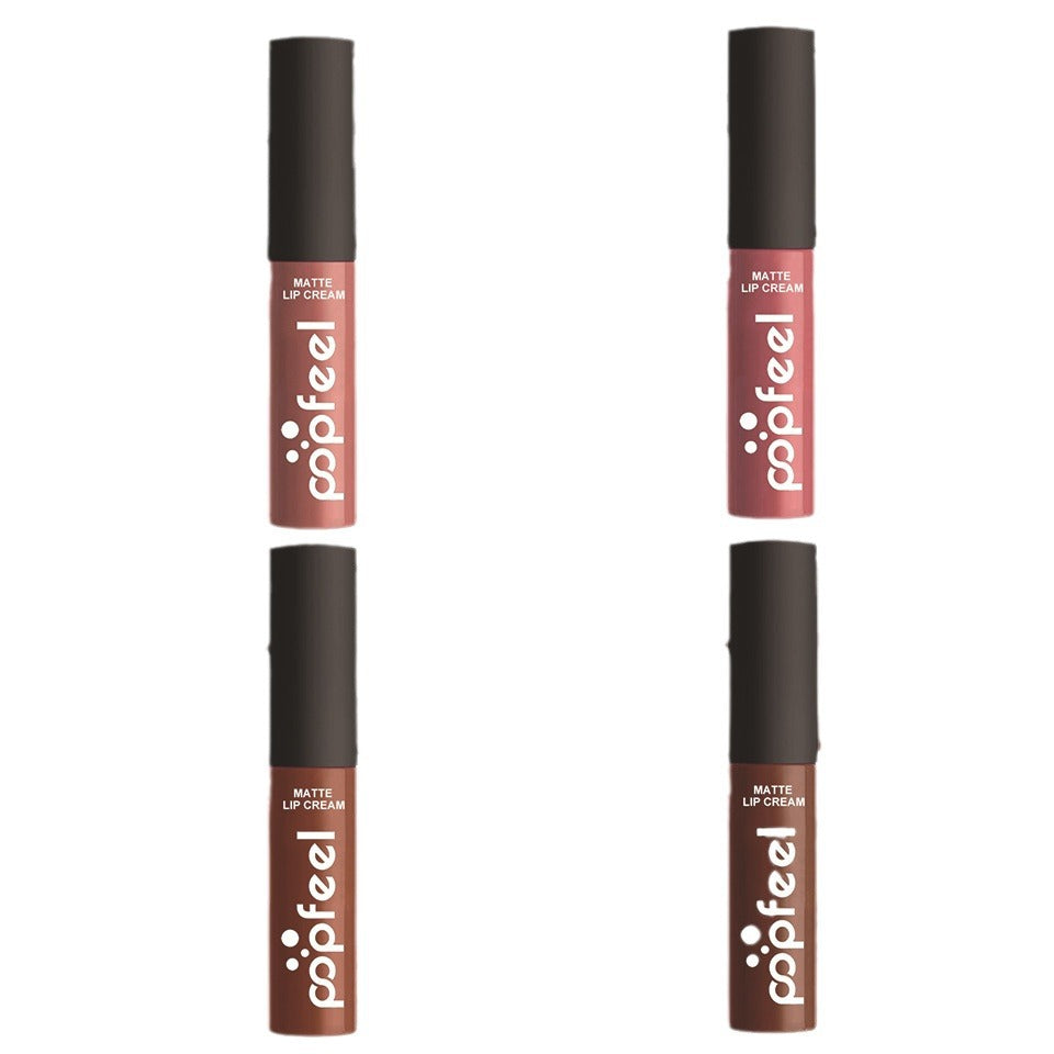 Matte Liquid Gloss Nude Orange Pink Lipsticks