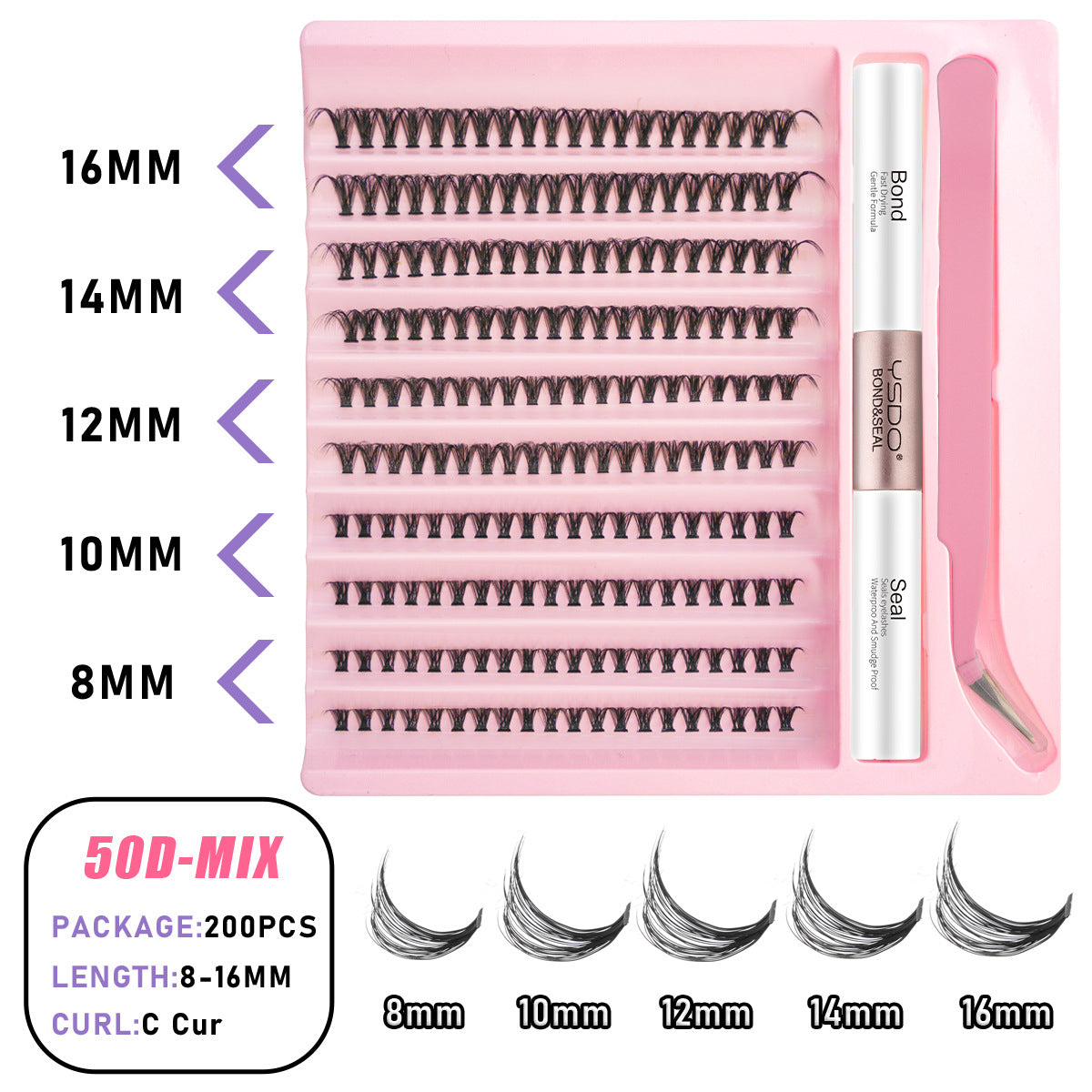 Segment Eyelashes Suit Single Cluster Individual False Lashes