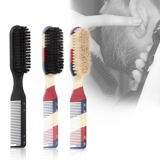 Men's Red White Blue Broken Haircut Cleaning Hairdressing For Hair Brushes & Combs