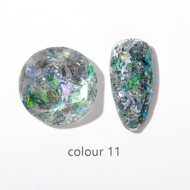 Beauty Gel Mini Color Large Sequins Nail Polish