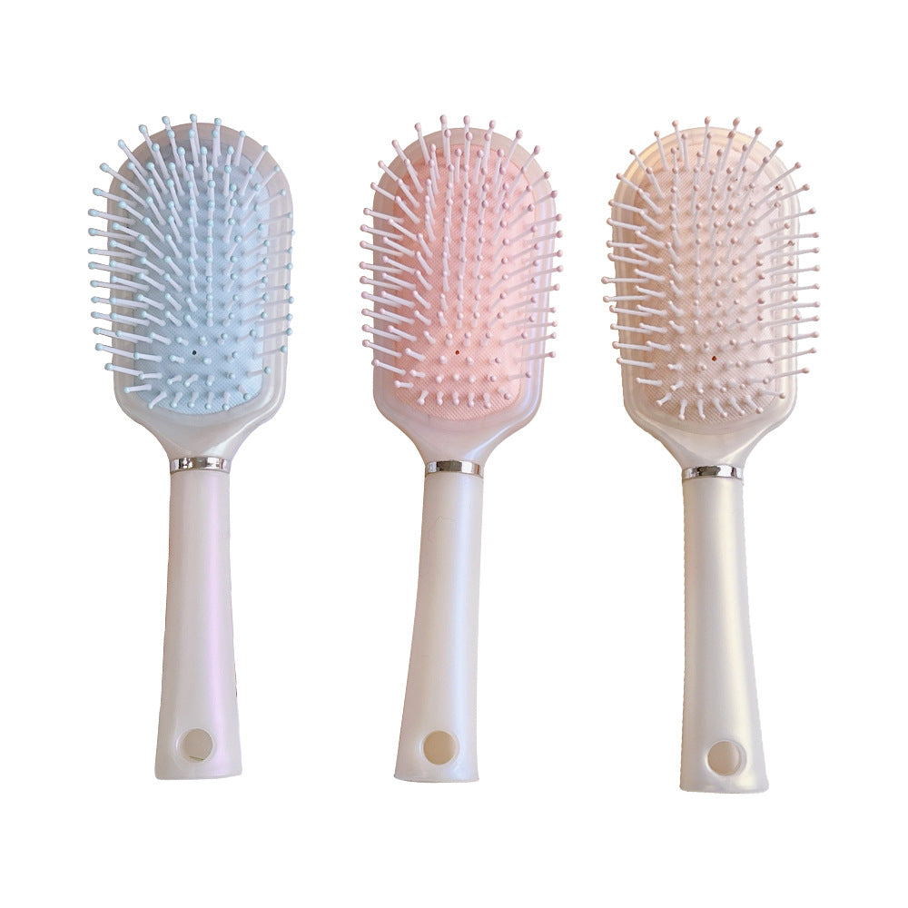 Airbag Heart Portable Pearl Color Massage Hair Brushes & Combs