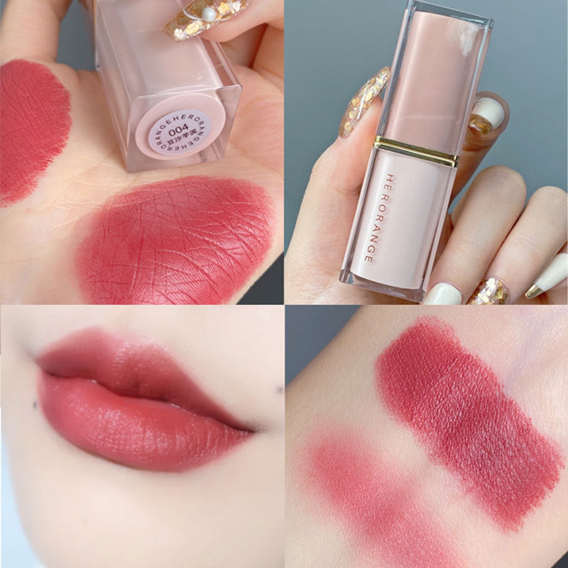 Square Tube Matte Veet Waterproof Long Lipsticks