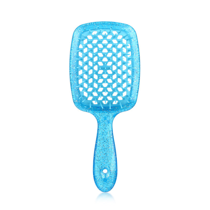 Shape Portable Transparent Color Head Massage Hair Brushes & Combs