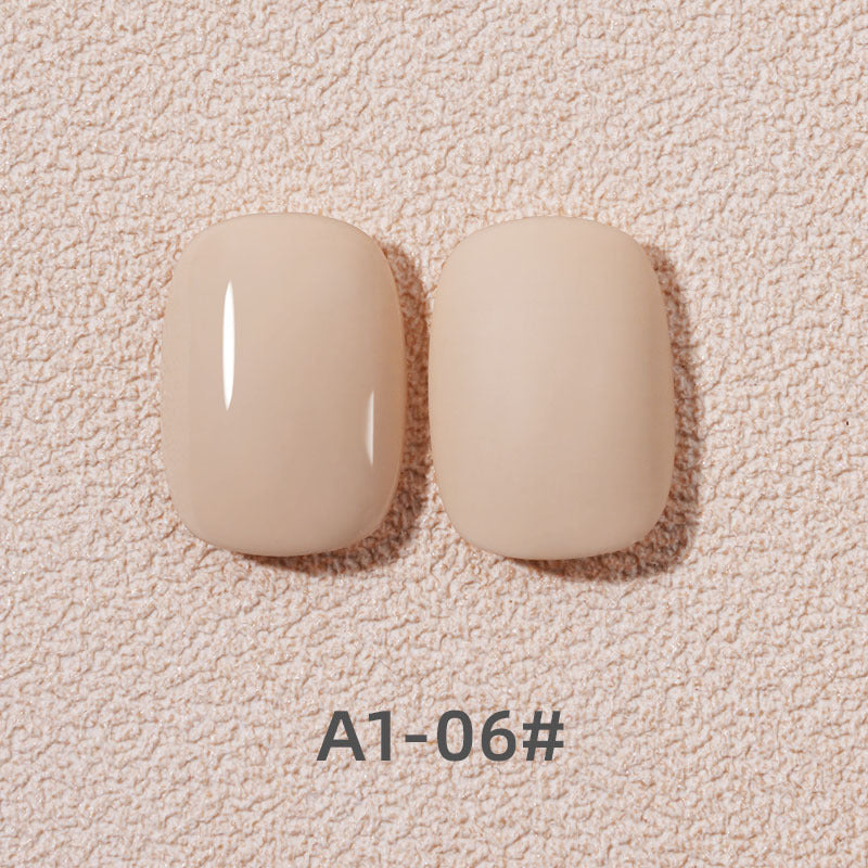 Ice Penetration Flesh Colored Milk Tea Apricot Color Nail Polish