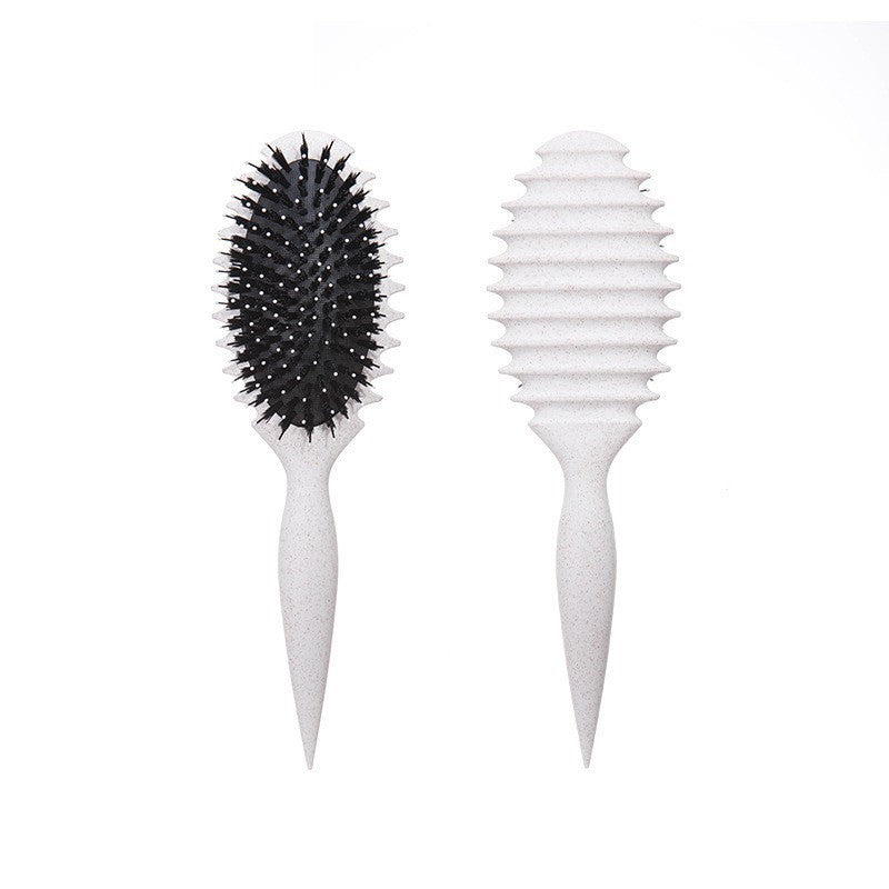 Wheat Straw Hollow Ms. Long Special Head Meridian Hair Brushes & Combs