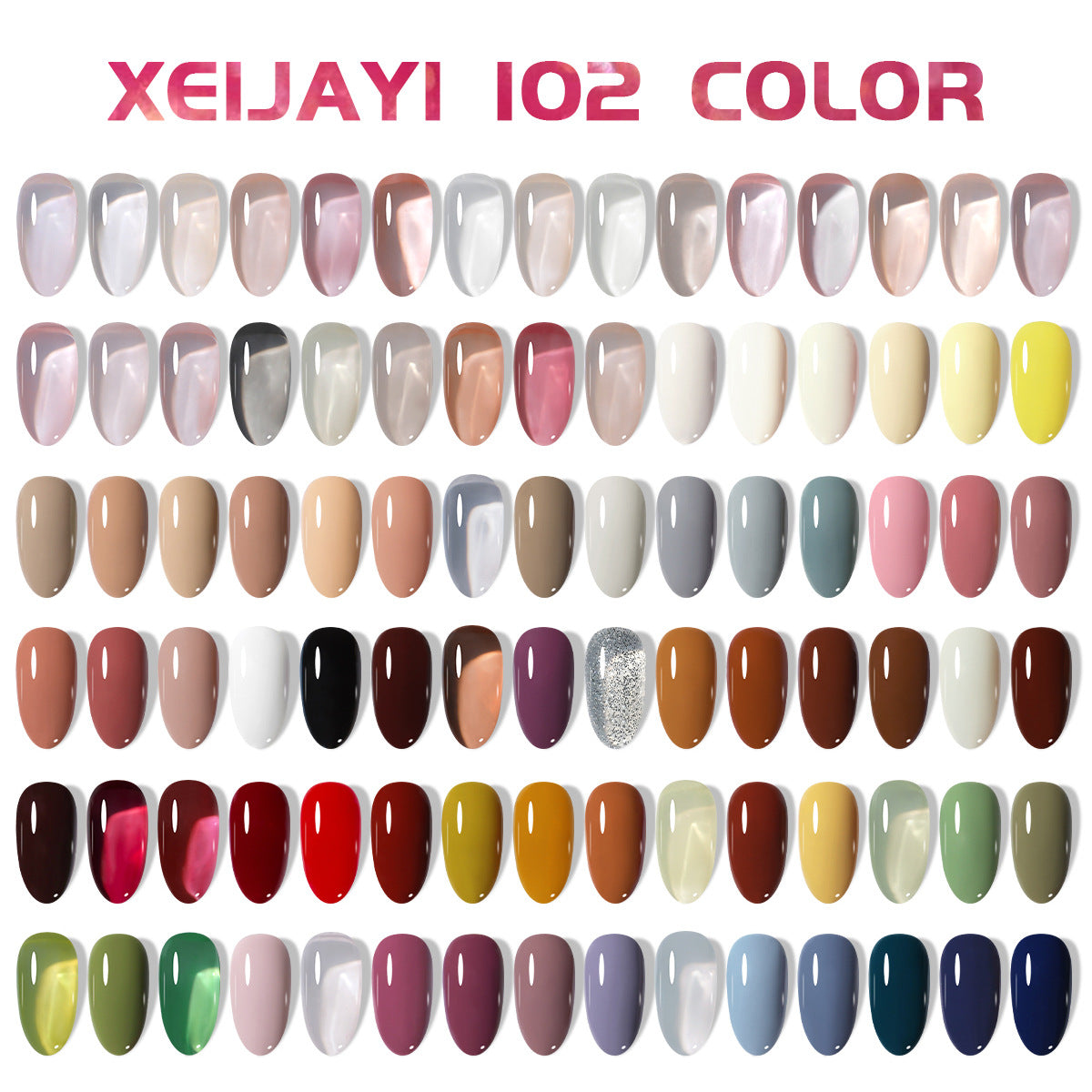 Ferrule Series Popular Color Solid Transparent Nail Polish