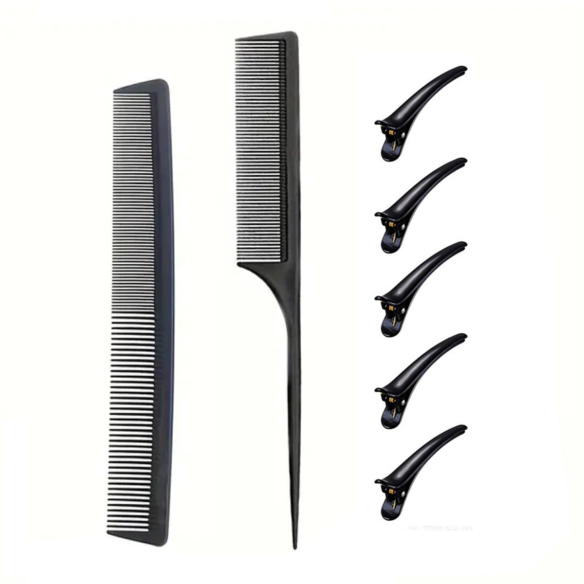 Fluffy Plate Bristle Steel Needle Tail Hair Brushes & Combs