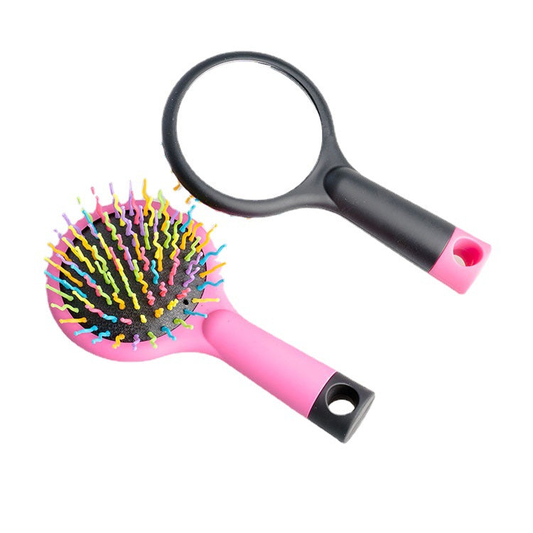 Rainbow Hairdressing Airbag Massage Mirror Tangle Magic Hair Brushes & Combs