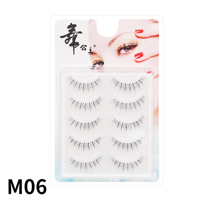 Women's Dance Princess Eyelash Single Fish Line Stem False Lashes