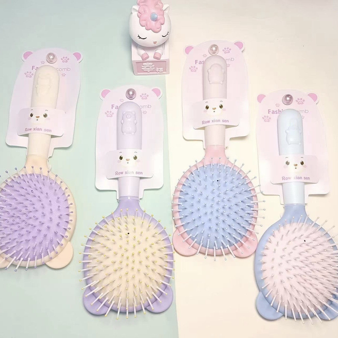 Cushion Curling Perm Hairdressing Cartoon For Curls Travel Hair Brushes & Combs