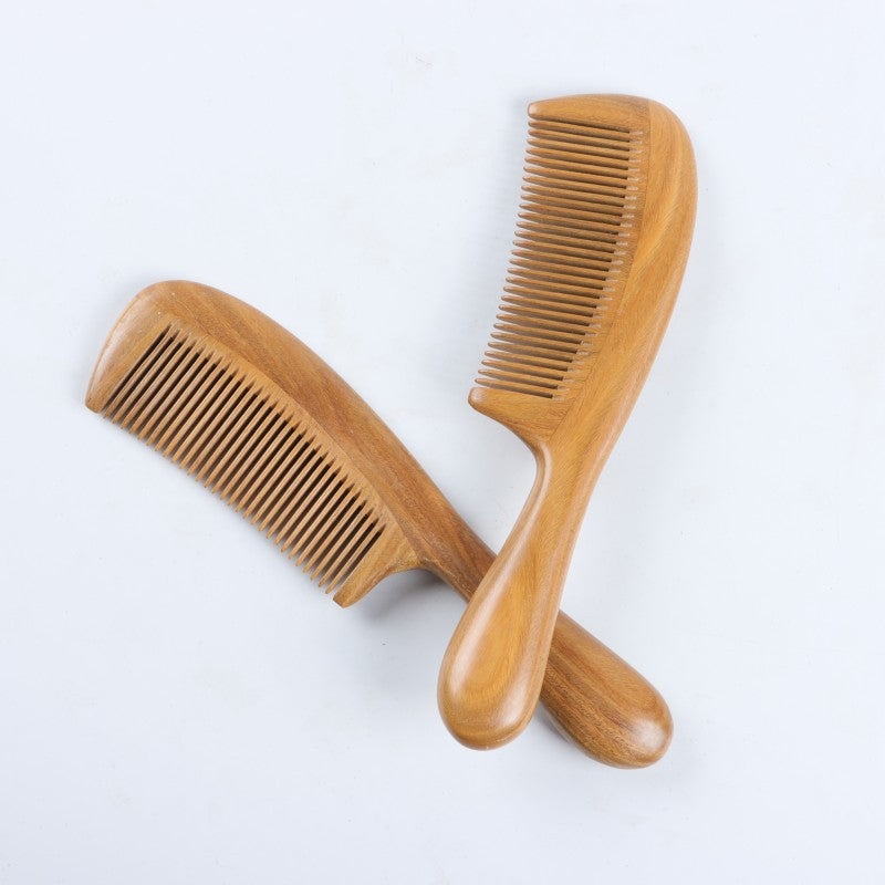 Wood Splicing Drum Handle Dense Gear Hair Brushes & Combs