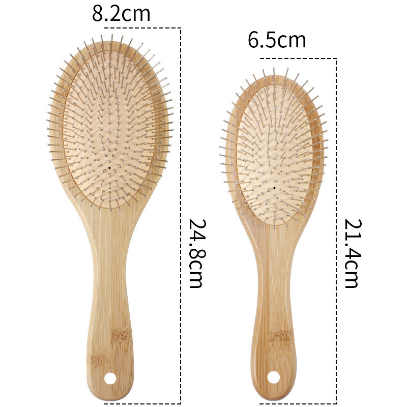 Straight Bamboo Steel Needle Air Cushion Hair Brushes & Combs