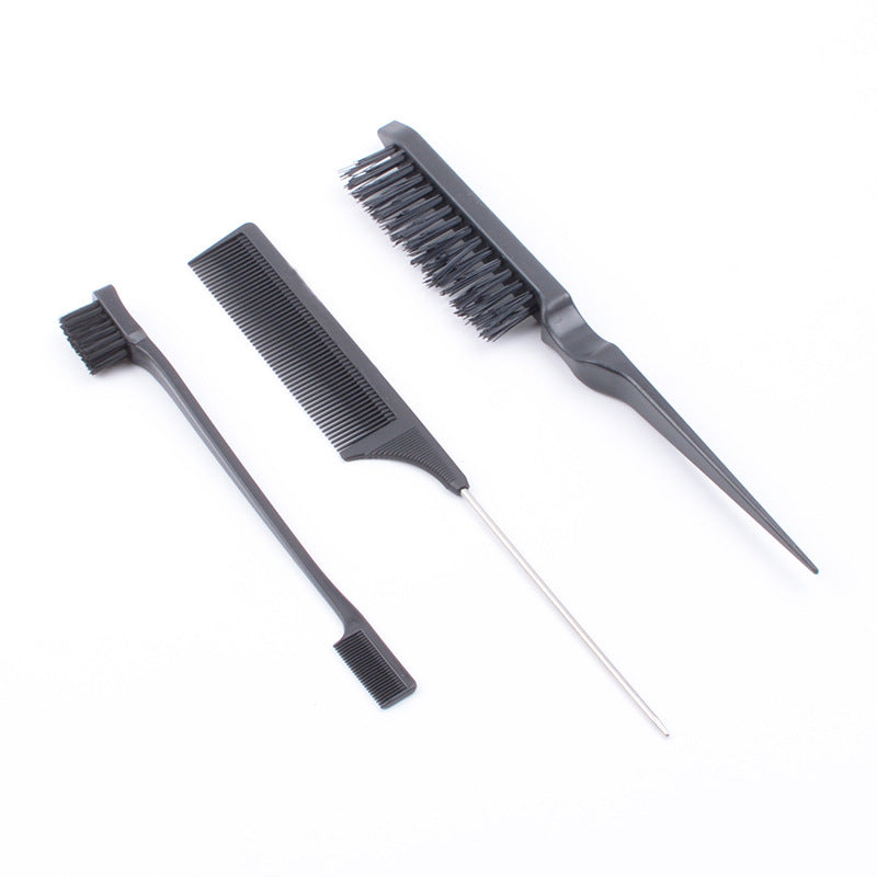 Hairdressing Tail Double Three Rows Fluff Style Brush Toothbrush Hair Brushes & Combs