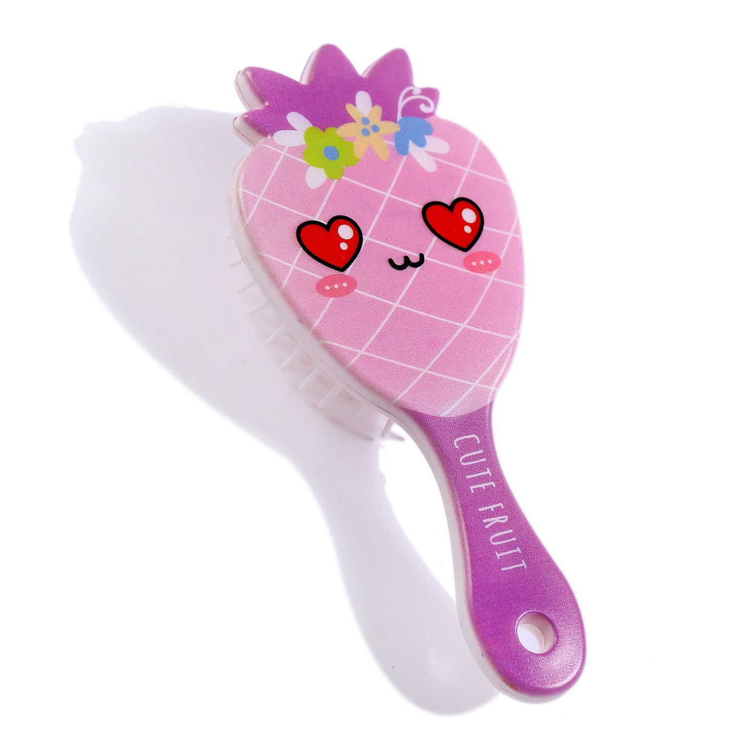 Children's Cute Strawberry Shape Small Expression Pattern Hair Brushes & Combs