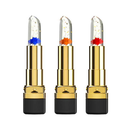 Slouchy Flower Jelly Gold Foil Moisturizing Lipsticks