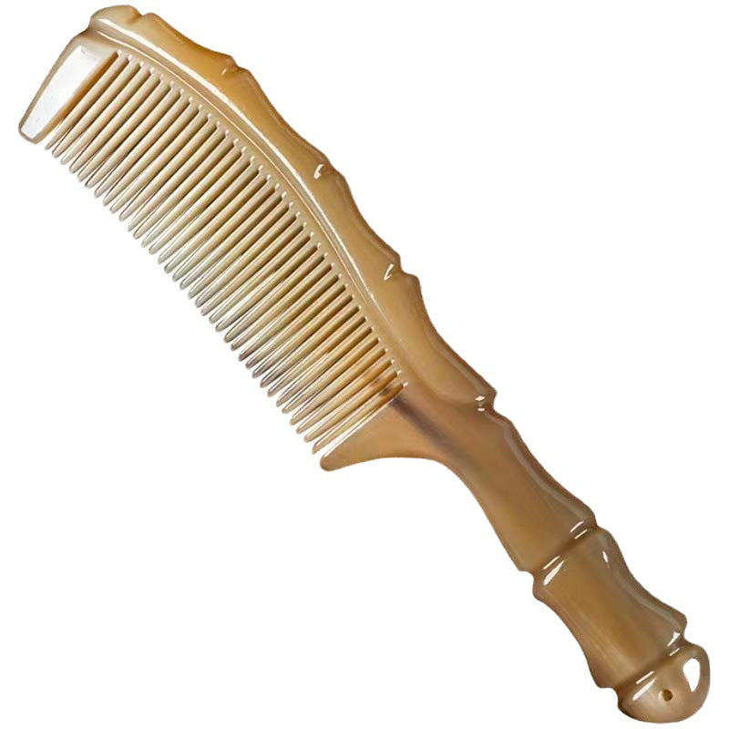 Yellow Horn Yak Skull Male Female Hair Brushes & Combs