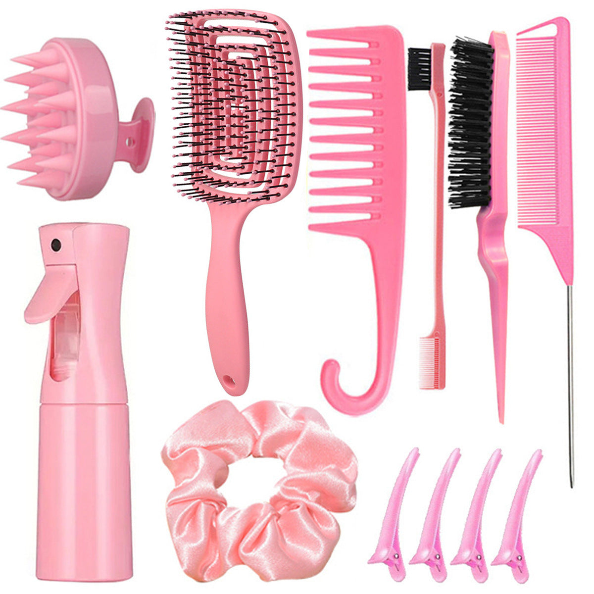 Edge Brush Shampoo High Pressure Sprinkling Hair Brushes & Combs