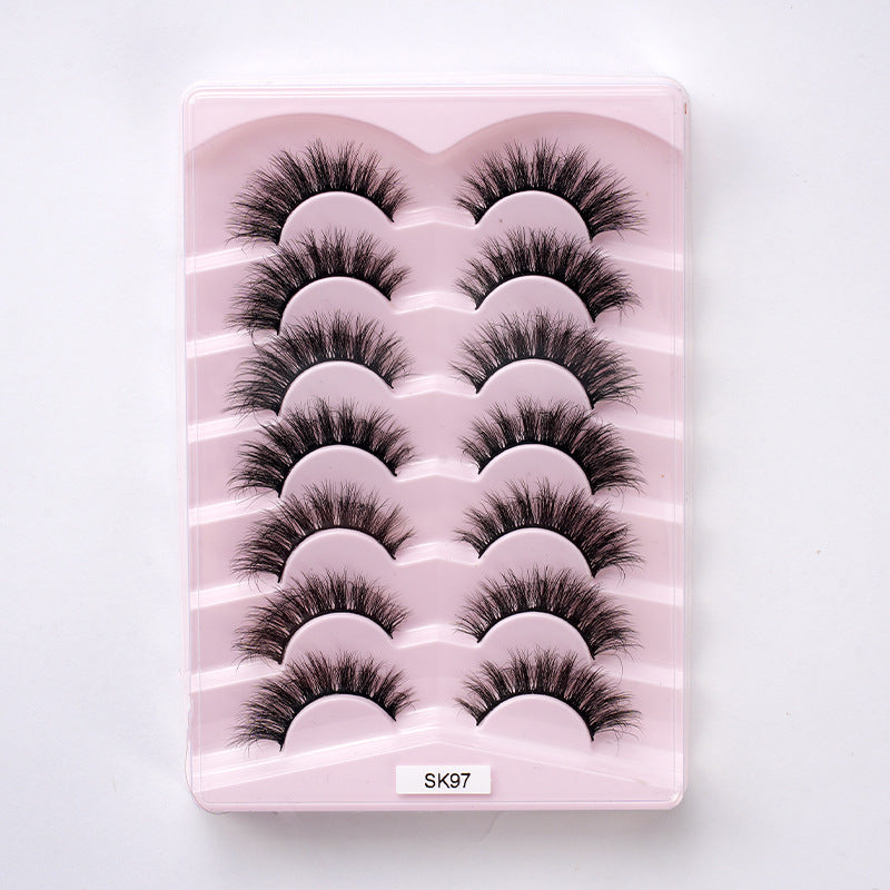 Chemical Fiber Eyelashes Natural Thick Curling False Lashes