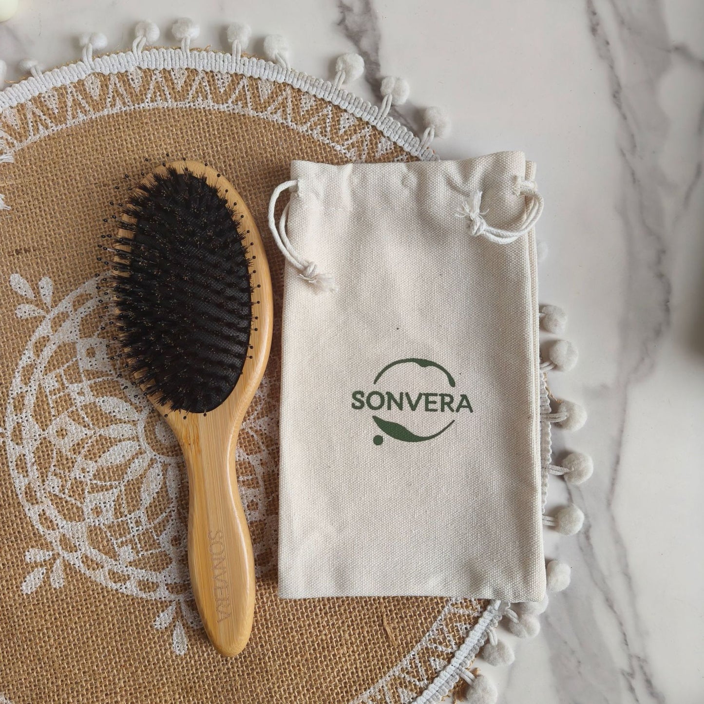 Smooth Fluffy Bristle Air Cushion Hairdressing Bamboo Hair Brushes & Combs