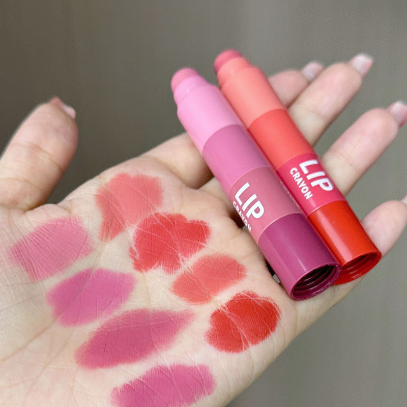 Four-color Mini Combination Plain White Matte Lipsticks