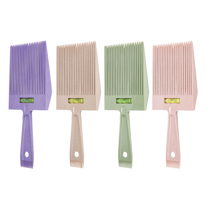 Men's Wheat Straw Horizontal Cutting Special Flat Haircut Hair Brushes & Combs