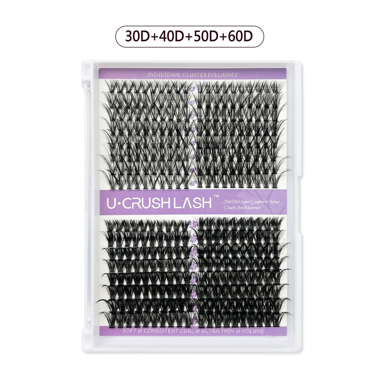 Eyelashes Row Curved Grafting Assortment Pack False Lashes