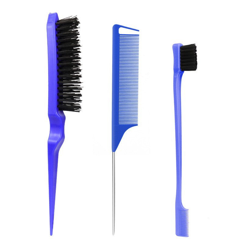 Fluff Three-piece Steel Needle Tail Double-headed Hair Brushes & Combs