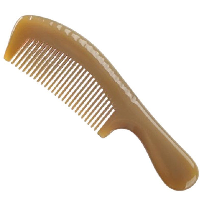 Yellow Horn Yak Skull Male Female Hair Brushes & Combs