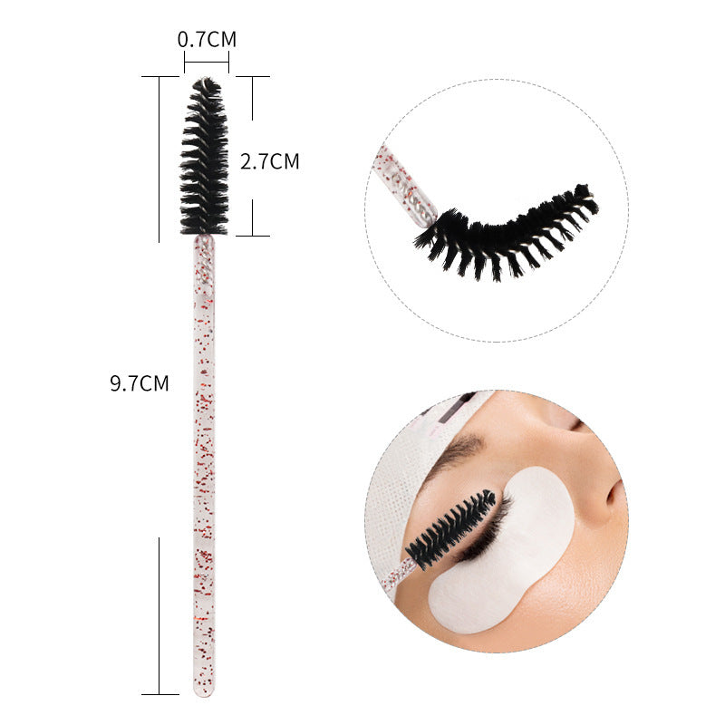 Wholesale Crystal Spiral Mascara Brush Extremely Fine Eyelash Wedding Makeup Brushes Accessories