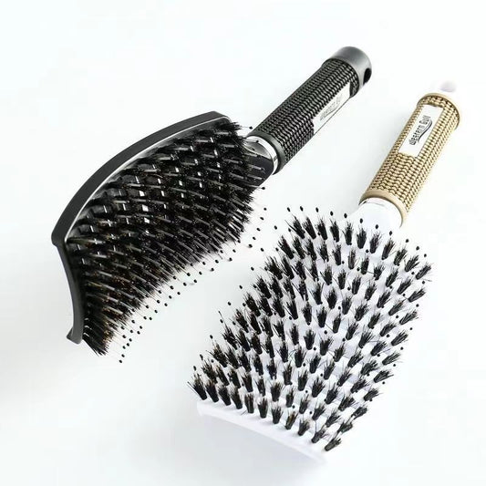 Big Curved Bristle Straight Curling Styling Hair Brushes & Combs