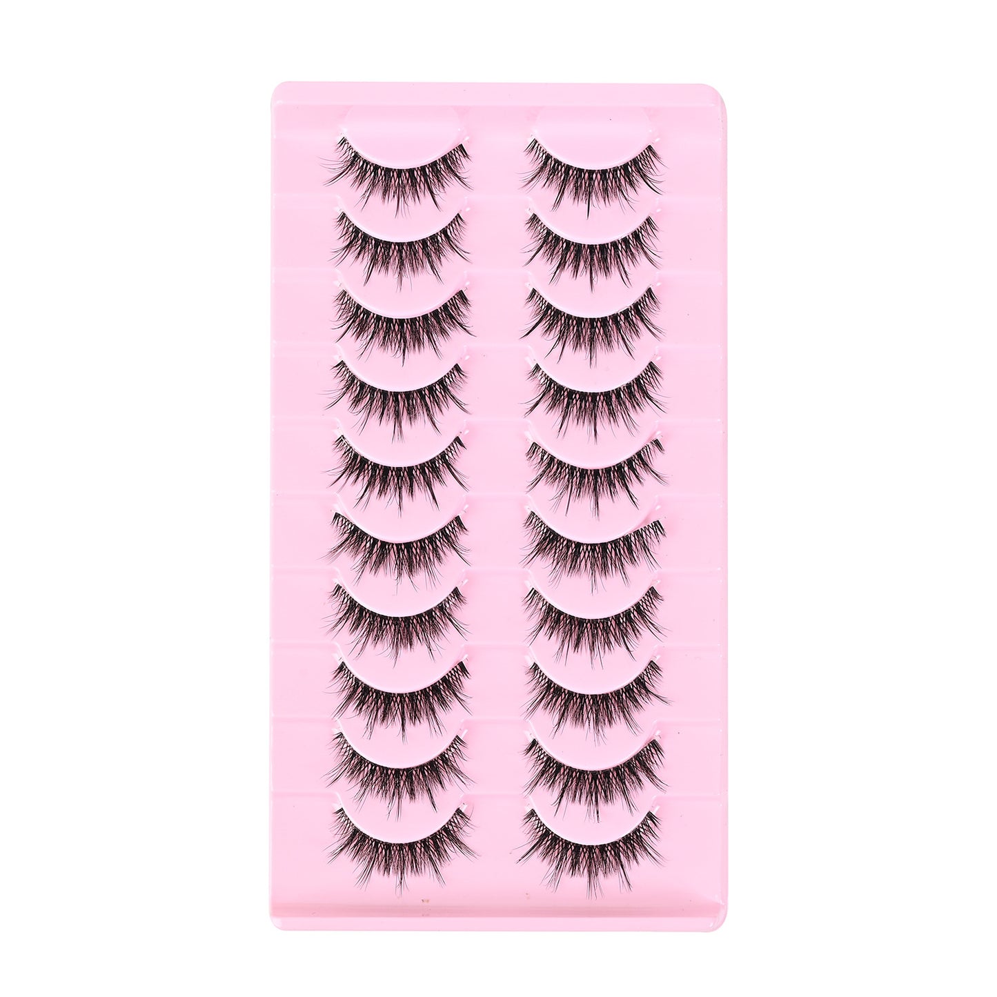 Rows Thick Hard Stem Eyelashes Archdemon Trendy Cartoon Cotton False Lashes