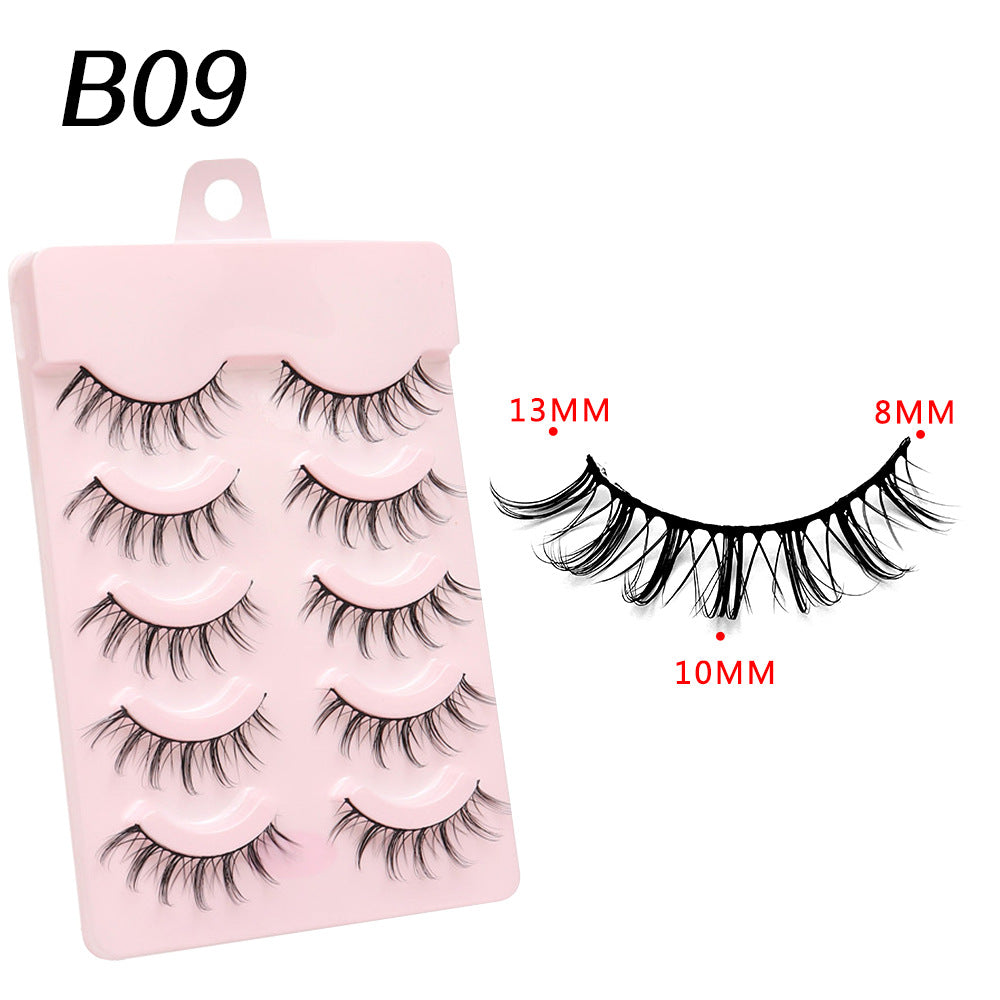 Devil Eyelashes Natural Curling Hard Stem False Lashes